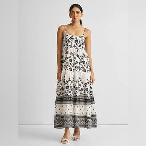 Madewell Reistor strappy tiered maxi dress